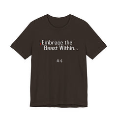 4. Embrace the Beast Within Lion Graphic Tee | Unisex T-Shirt, Casual Wear, Gifts for Him/Her, Animal Lovers, Summer Style, Birthday Gift