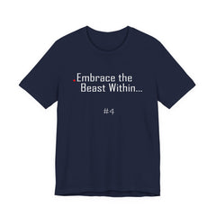 4. Embrace the Beast Within Lion Graphic Tee | Unisex T-Shirt, Casual Wear, Gifts for Him/Her, Animal Lovers, Summer Style, Birthday Gift