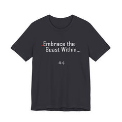 4. Embrace the Beast Within Lion Graphic Tee | Unisex T-Shirt, Casual Wear, Gifts for Him/Her, Animal Lovers, Summer Style, Birthday Gift